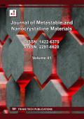Journal of Metastable and Nanocrystalline Materials Vol. 41
