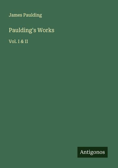 Paulding’s Works