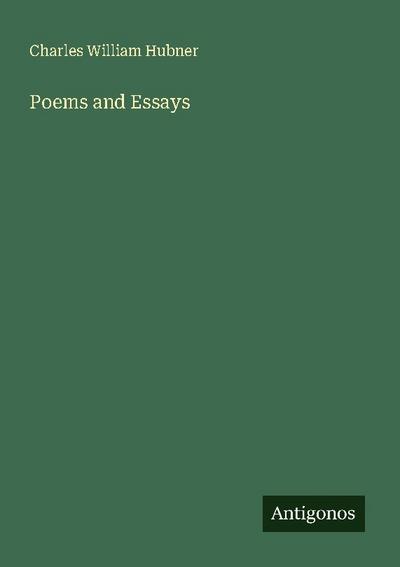 Poems and Essays