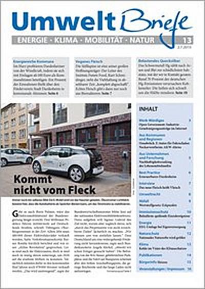 Zeitschrift UmweltBriefe Heft 13/2015