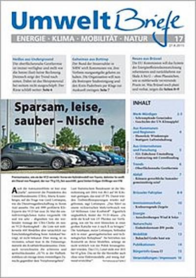 Zeitschrift UmweltBriefe Heft 17/2015