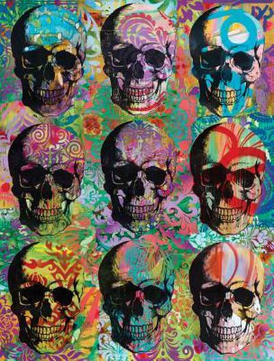 Dean Russo Skull Mosaic Journal: Lined Journal