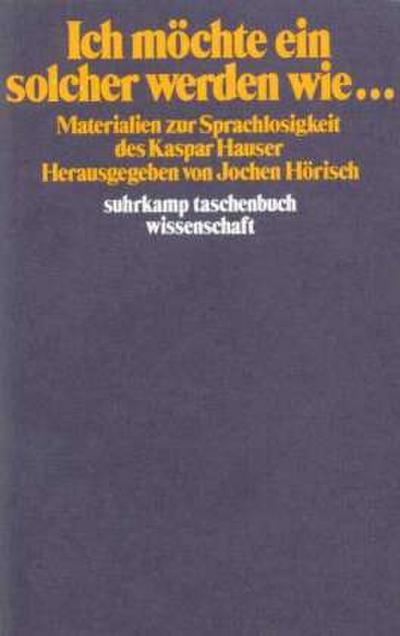 Ich möchte ein solcher werden wie...