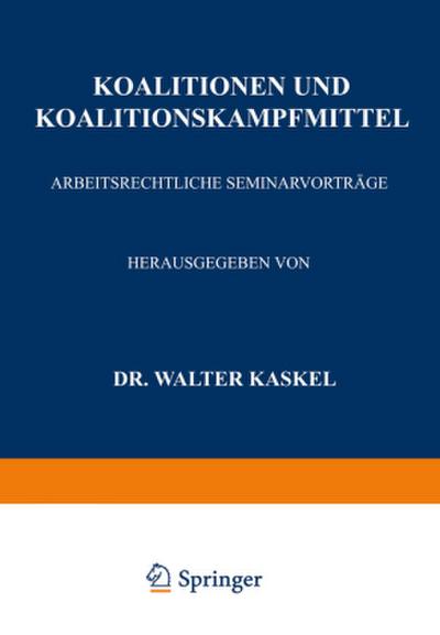 Koalitionen und Koalitionskampfmittel