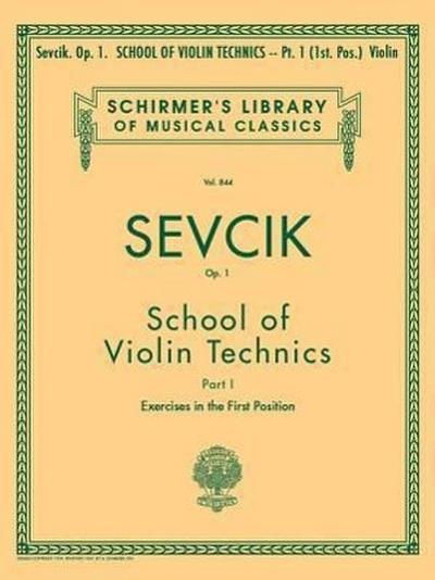 School of Violin Technics, Op. 1 - Book 1