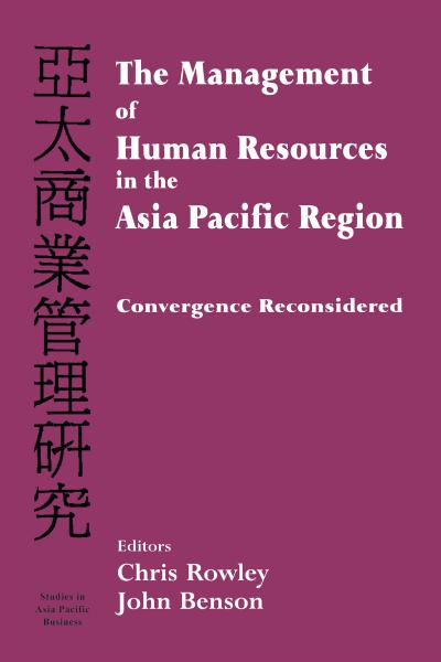 The Management of Human Resources in the Asia Pacific Region