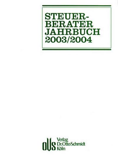 Steuerberater-Jahrbuch 2003/2004