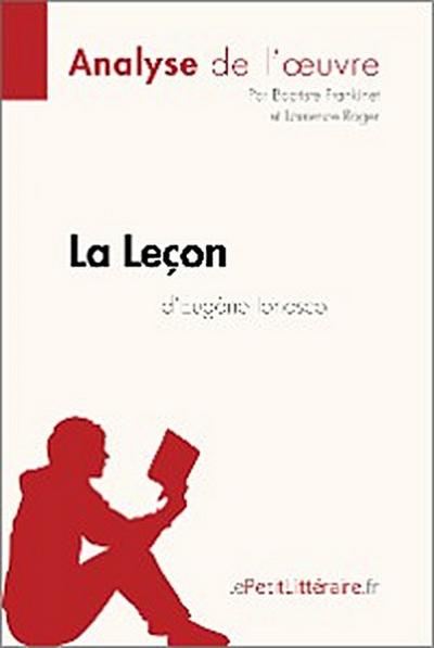 La Leçon d’Eugène Ionesco (Analyse de l’oeuvre)