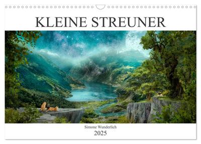 Kleine Streuner (Wandkalender 2025 DIN A3 quer), CALVENDO Monatskalender