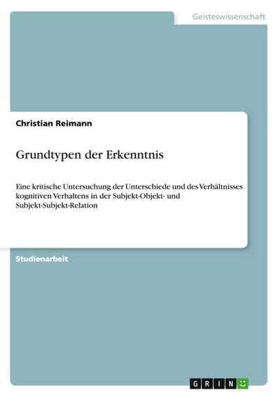 Grundtypen der Erkenntnis