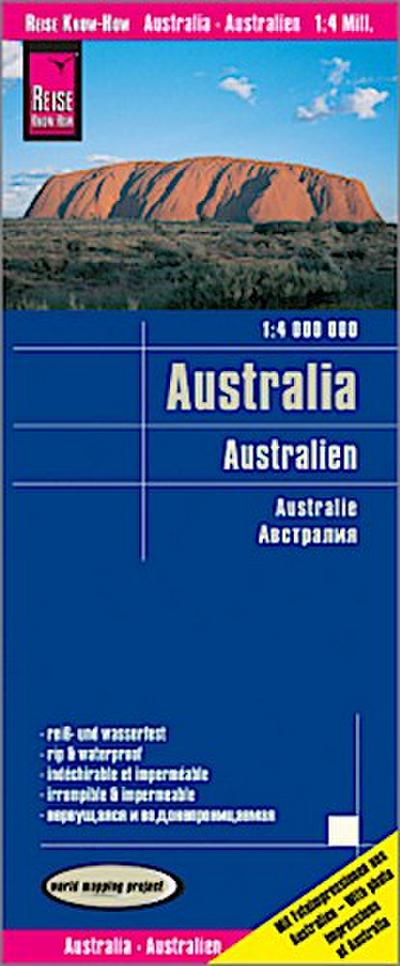 Reise Know-How Landkarte Australien / Australia (1:4.000.000)