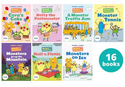 Stories for Maths: KS1: Make it Monsters (16 book pack)
