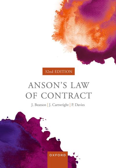 Anson’s Law of Contract