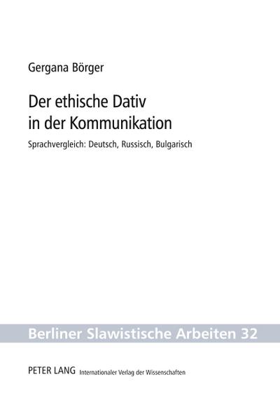 Der ethische Dativ in der Kommunikation