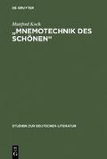 ’Mnemotechnik des Schönen’