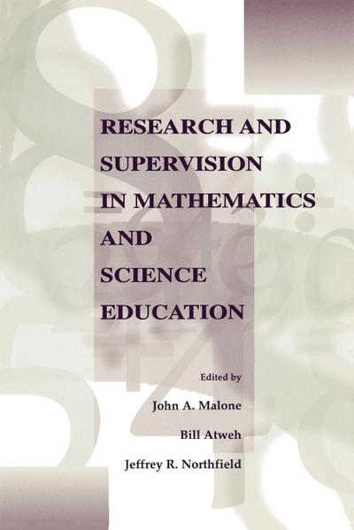 Research and Supervision in Mathematics and Science Education