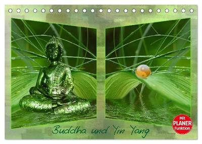 Buddha und Yin Yang (Tischkalender 2027 DIN A5 quer), CALVENDO Monatskalender