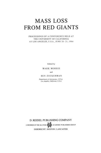 Mass Loss from Red Giants