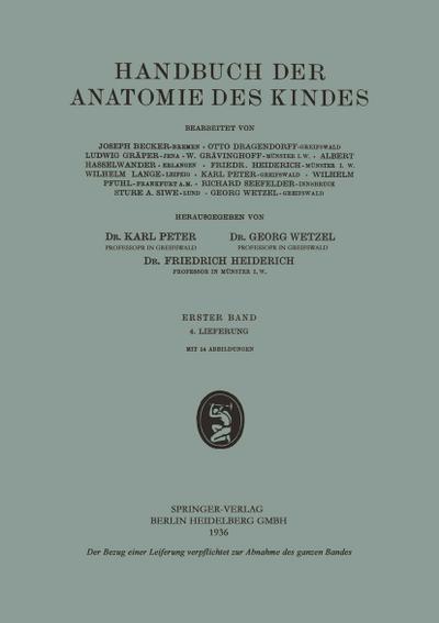 Handbuch der Anatomie des Kindes