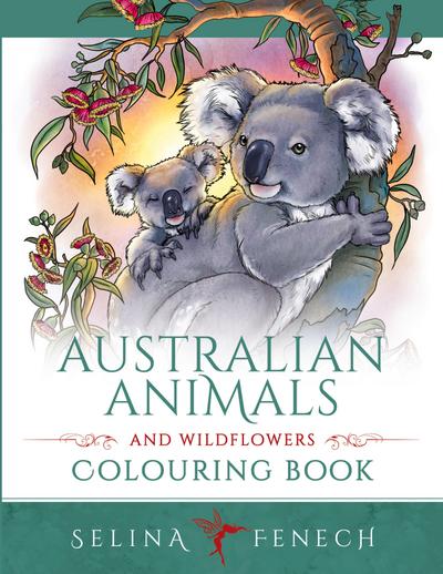 Australian Animals and Wildflowers Colouring Book
