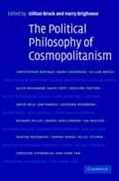 The Political Philosophy of Cosmopolitanism