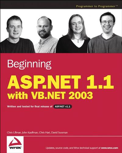 Beginning ASP.NET 1.1 with VB.NET 2003