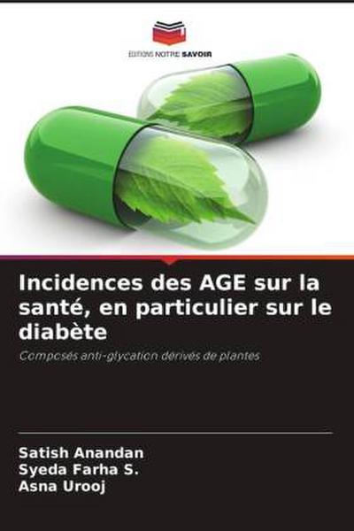 Incidences des AGE sur la santé, en particulier sur le diabète