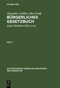 Bürgerliches Gesetzbuch