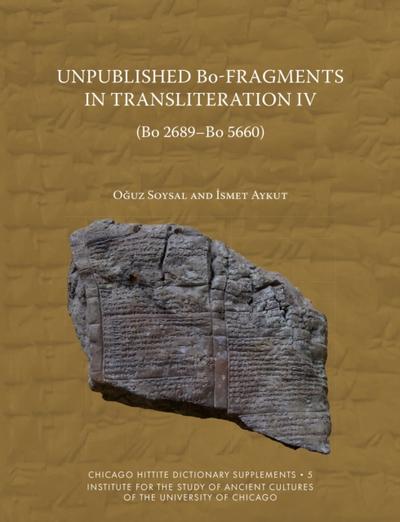 Unpublished Bo-Fragments in Transliteration IV (Bo 2689-Bo 5660