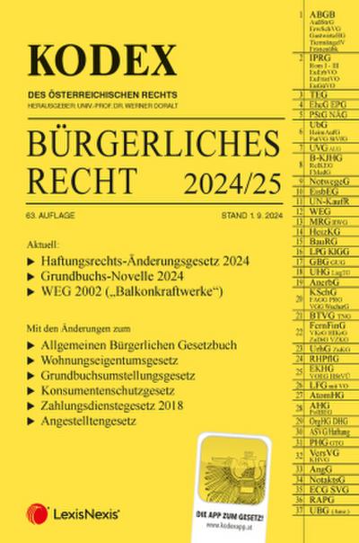 KODEX Bürgerliches Recht 2024/25 - inkl. App