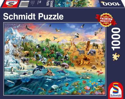 Die Welt der Tiere - Puzzle 1000 Teile