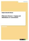Phänomen Burnout - Eine Analyse von Umgang und Maß