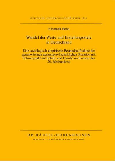 Wandel der Werte und Erziehungsziele in Deutschland