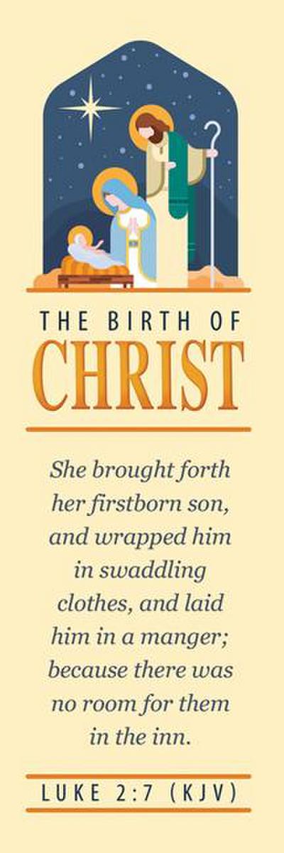 The Birth of Christ - Christmas Bookmarks (Pk of 25)
