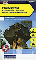 Outdoorkarte 24 Pfälzerwald 1 : 50.000: Wandern, Rad, Nordic Walking: Kaiserslautern, Pirmasens, Landau, Neustadt/Weinstrasse, water resistant (Kümmerly+Frey Outdoorkarten Deutschland)