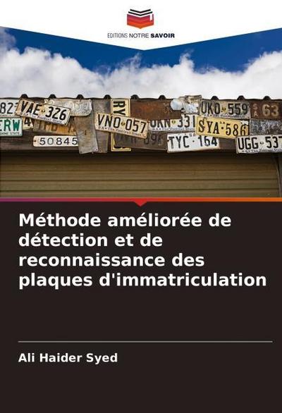 Méthode améliorée de détection et de reconnaissance des plaques d’immatriculation