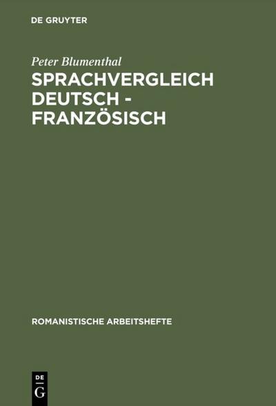 Sprachvergleich Deutsch - Französisch