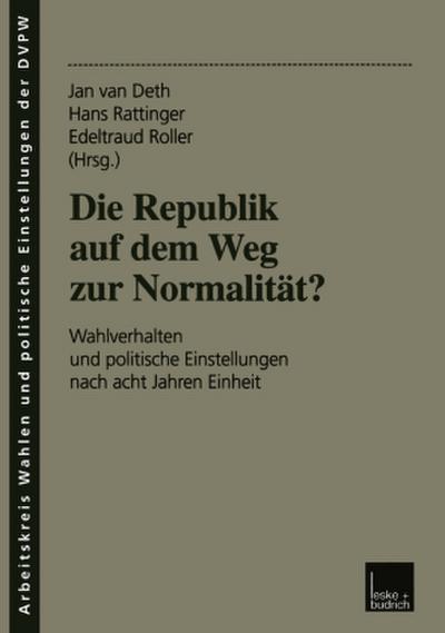 Die Republik auf dem Weg zur Normalität?