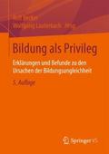 Bildung als Privileg