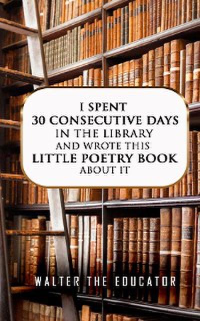 I Spent 30 Consecutive Days in the Library and Wrote this Little Poetry Book about It