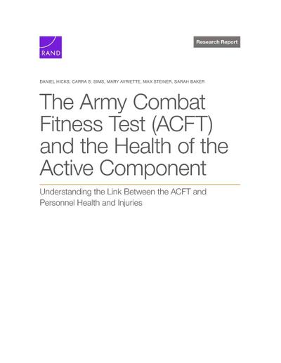 The Army Combat Fitness Test (ACFT) and the Health of the Active Component