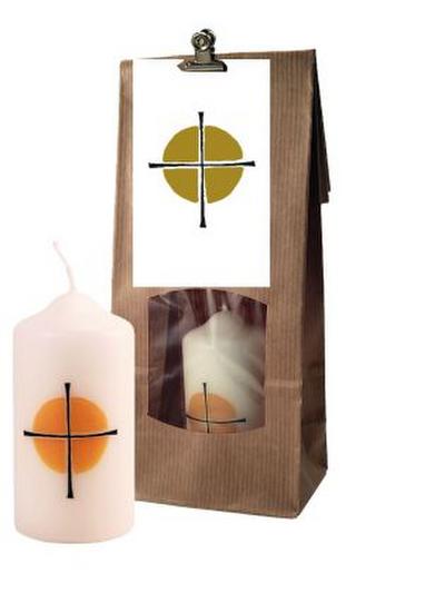 Herzliche Anteilnahme, Kerze in Tüte