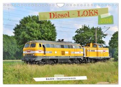 Diesel-Loks (Wandkalender 2026 DIN A4 quer), CALVENDO Monatskalender