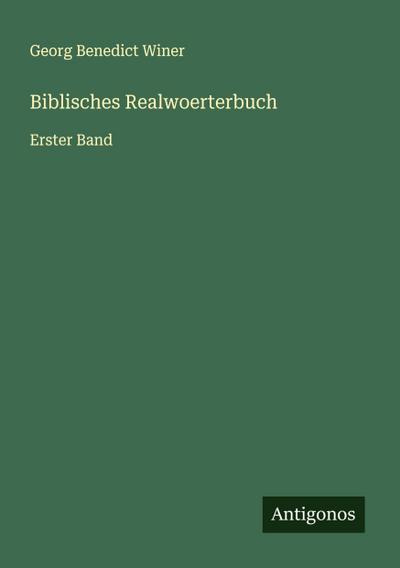 Biblisches Realwoerterbuch