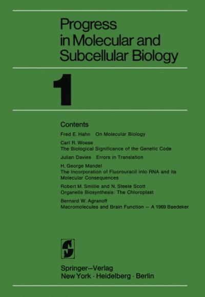 Progress in Molecular and Subcellular Biology