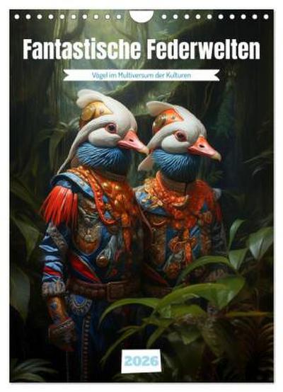 Fantastische Federwelten (Wandkalender 2026 DIN A4 hoch), CALVENDO Monatskalender