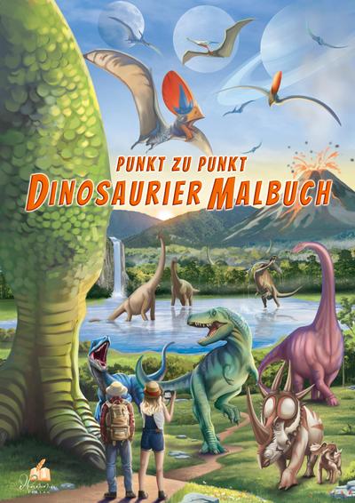 Punkt-zu-Punkt Dinosaurier Malbuch für Kinder von 7-10 Jahren mit 50 authentischen Ausmalbildern