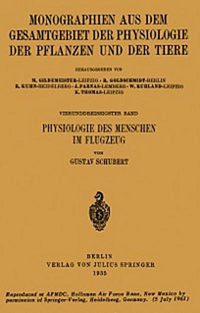 Physiologie des Menschen im Flugzeug