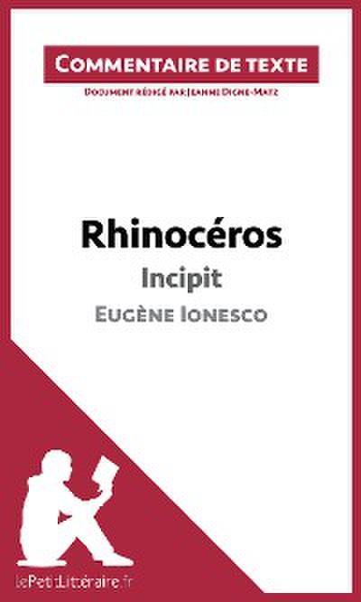 Rhinocéros de Ionesco - Incipit