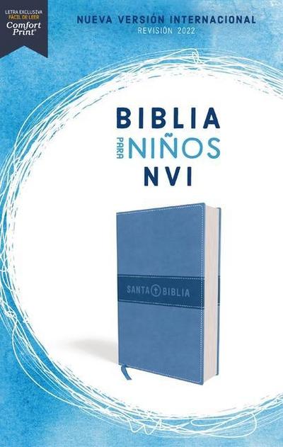 Nvi, Biblia Para Niños Revisión 2022, Leathersoft, Azul Celeste, Comfort Print